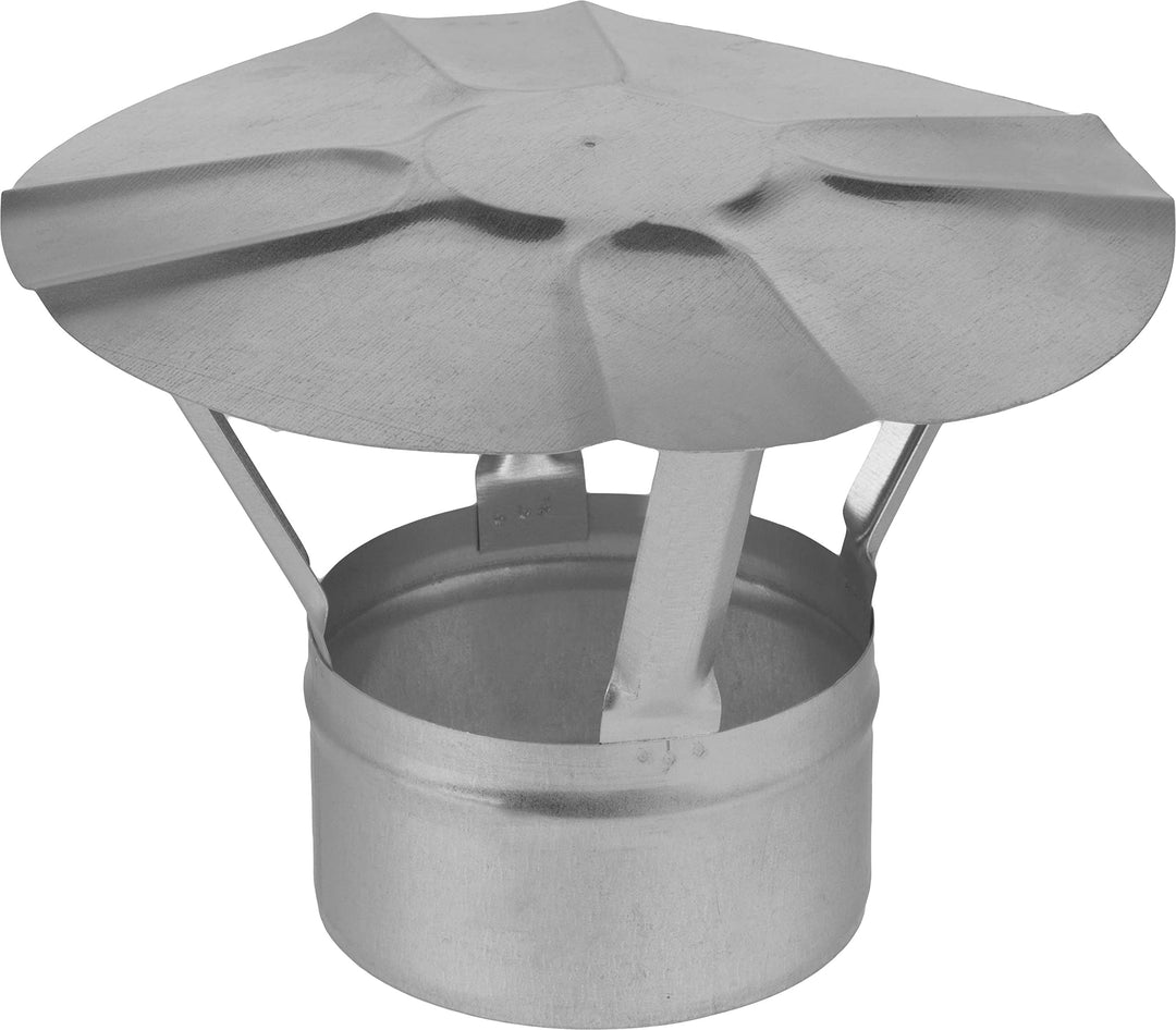 Fumio Regenhaube Kaminabdeckung Kaminrohr Regenhut Verzinkt für Ofenrohr (Ø 180mm), Ø 180mm