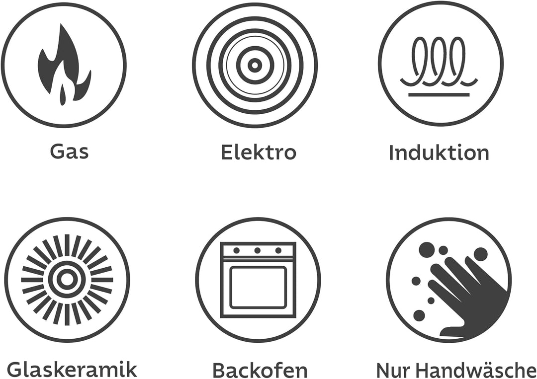 Tramontina Gusseisen-Bräter, Emailliertes Gusseisen, Blau, mit Deckel, Induktion, Backofengeeignet b
