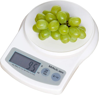Briefwaage MAULalpha mit weiss 2000 g, weiss 2000 g
