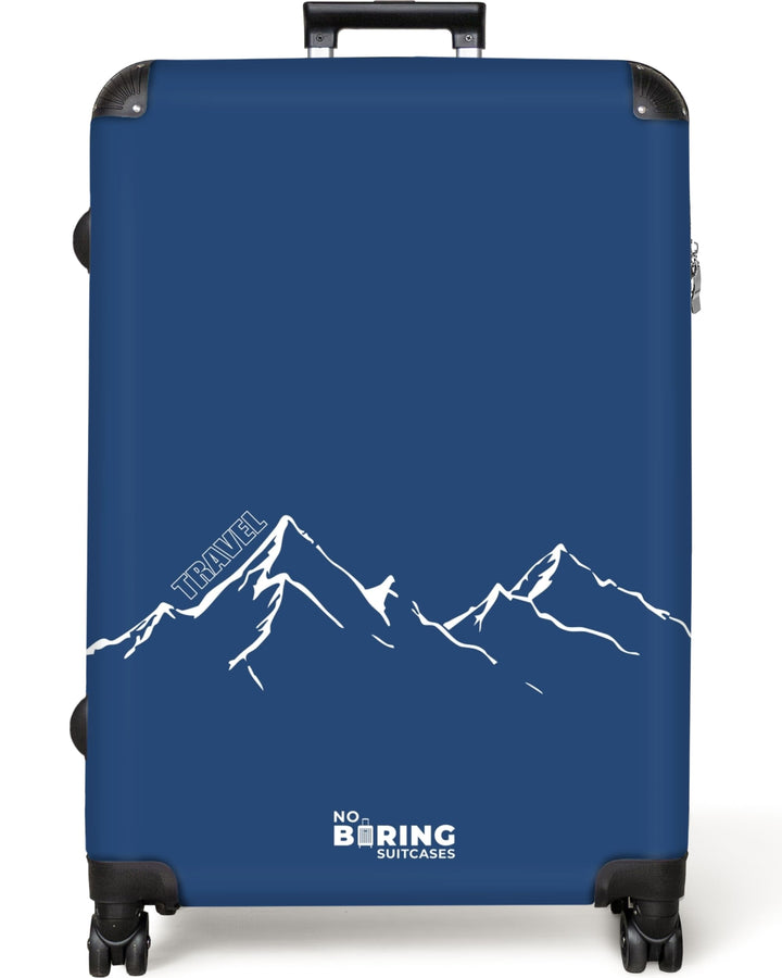 NoBoringSuitcases.com® Koffer XL Gross 77x51.5x28 cm Hartschale Reisekoffer 4 Rollen Leicht Koffer T