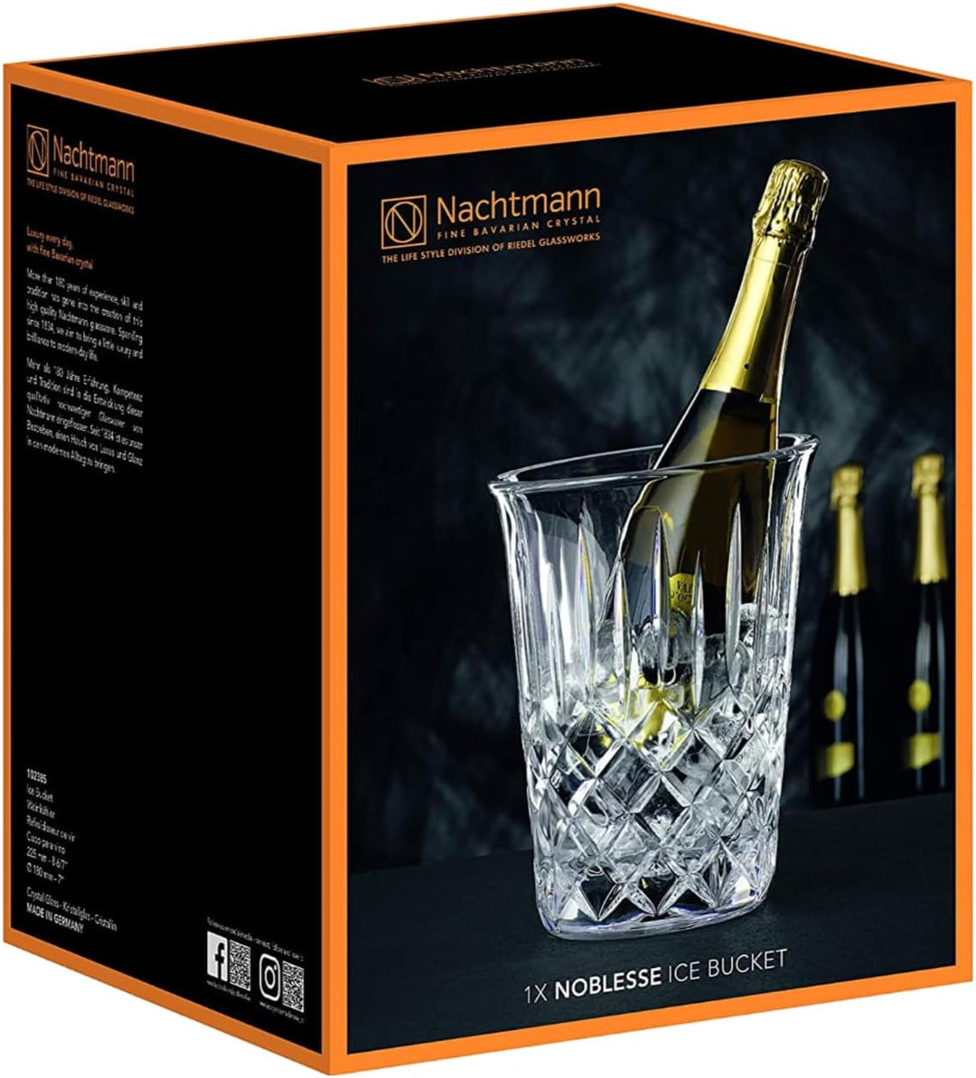 Nachtmann Weinkühler, Flaschenkühler, Kristallglas, Höhe: 22,5 cm, Noblesse, 102385 Weinkühler 1 Stü