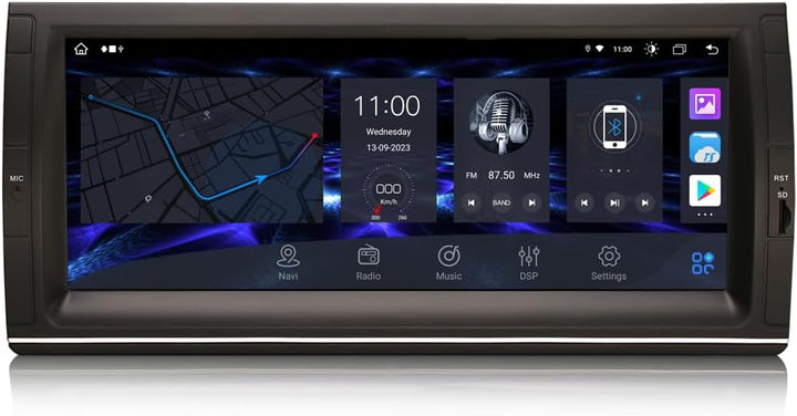 10,25 Zoll IPS Bildschirm 8-Kern Android 12.0 DAB+ Autoradio Für BMW X5 E53 mit GPS Navigation Unter