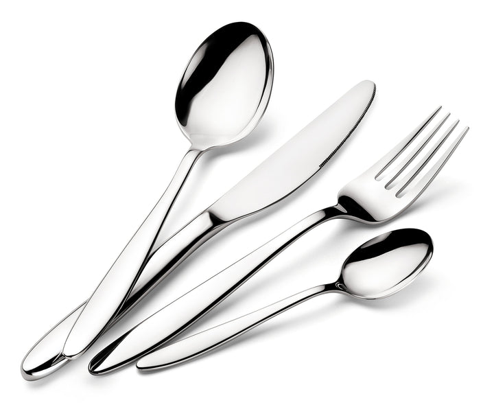 Lagostina 14425650524 Luisa Besteck-Set 24 teilig, Edelstahl, Luisa