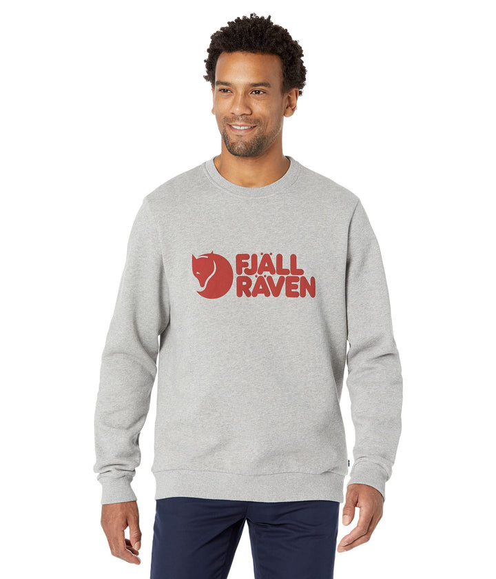 Fjällräven Herren Logo Sweater XS Grey-melange, XS Grey-melange