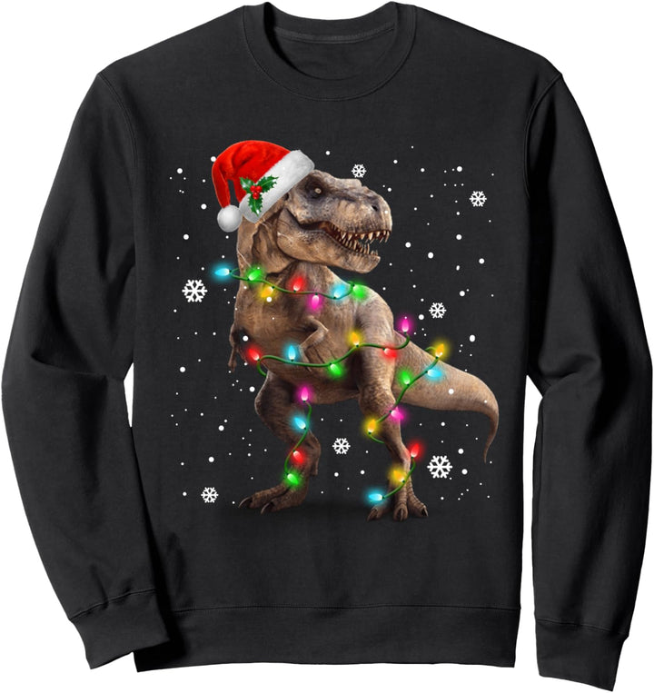 Dinosaurier T-Rex Baum Weihnachten Pullover Xmas Pet Dino Trex Sweatshirt