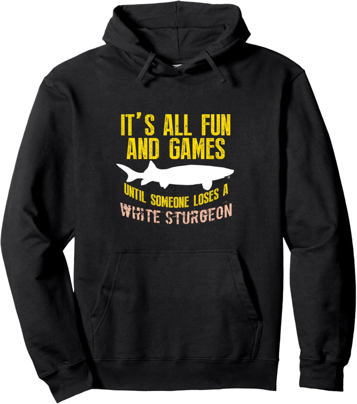 Lustig Angeln Weisser Stör Hobby Angler Spruch Pullover Hoodie