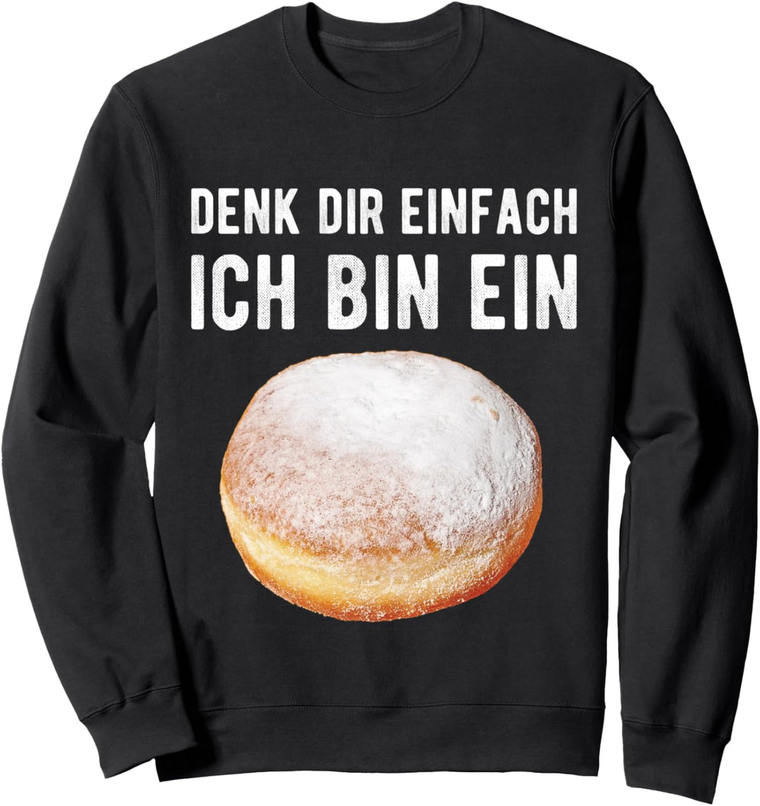 Krapfen Kostüm Faschingskrapfen Verkleidung Krapfen Sweatshirt