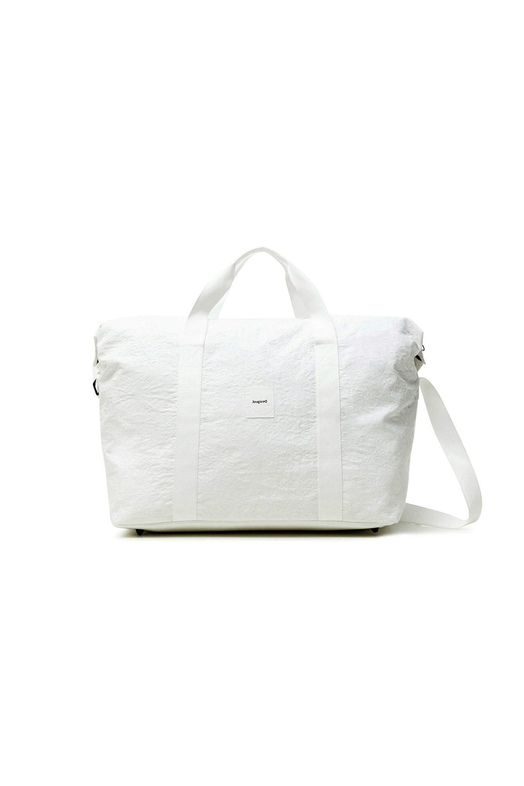 Desigual Womens Woven Luggage, White, Medium