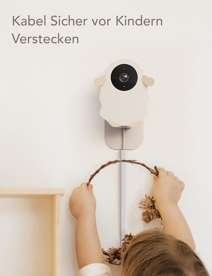 nooie Baby Monitor, Babyphone mit Kamera WLAN, Baby Kamera mit APP und Handy Verbindung, 1080P Nacht