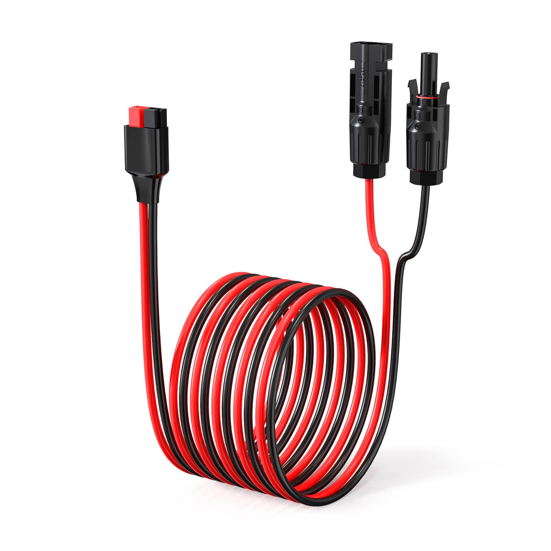 ELFCULB Solar auf Anderson Kabel 10AWG Solarladekabel 45A Anderson Stecker für Powerstation Solarpan