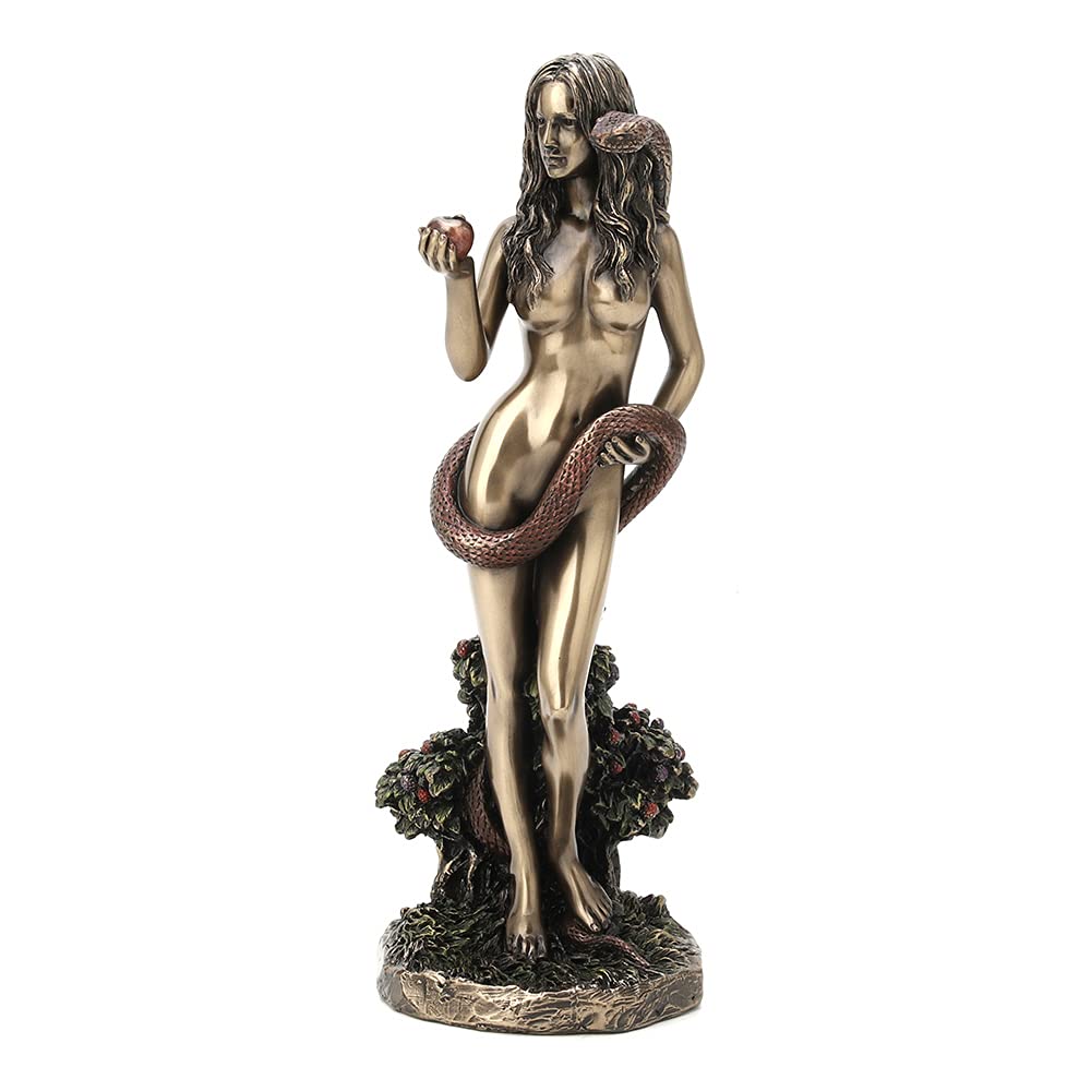 Veronese Design 24,5 cm hohe Eve im Garten Eden, kaltgegossenes bronziertes Kunstharz, künstlerische