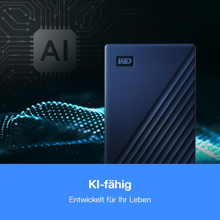 WD My Passport for Mac externe Festplatte 4 TB (mobiler Speicher, USB-C-fähig, herunterladbare Softw