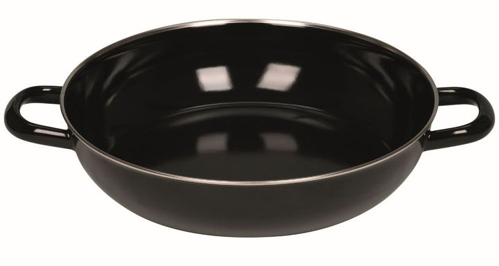 Riess, 0076-022, Schmorpfanne 20, hoch, OHNE Glasdeckel, CLASSIC - SCHWARZEMAILLE, Durchmesser 20 cm