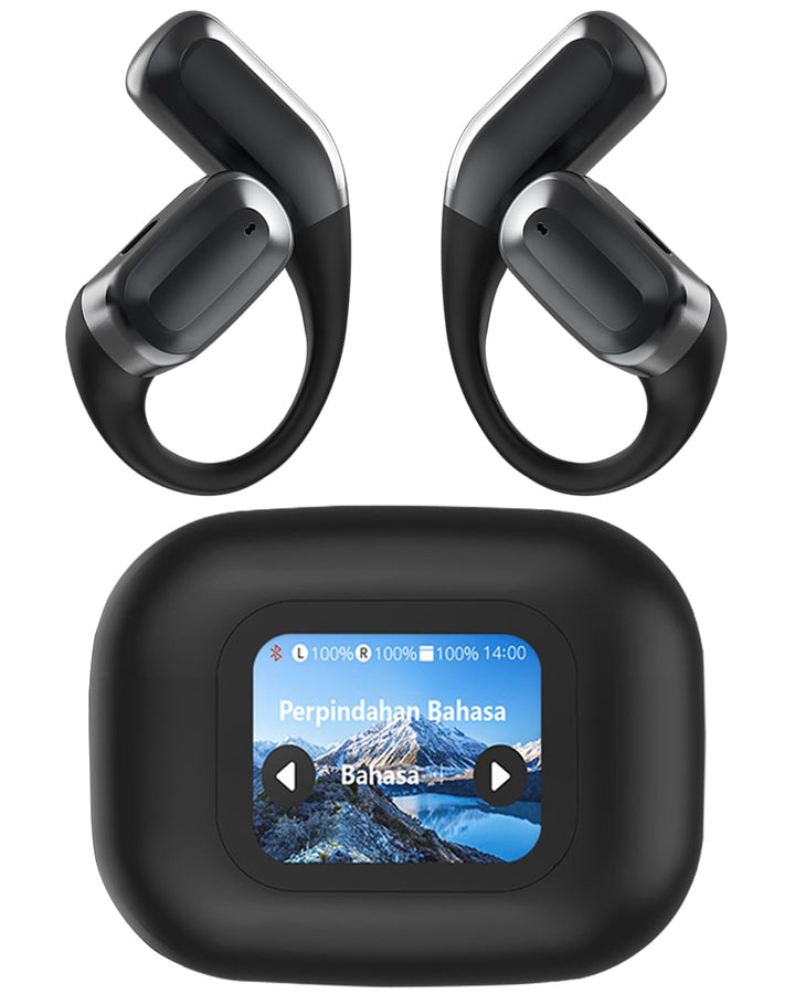 KI Übersetzer Kopfhörer - Übersetzungskopfhörer mit LCD-Touchscreen, KI Kopfhörer mit Echtzeit Übers