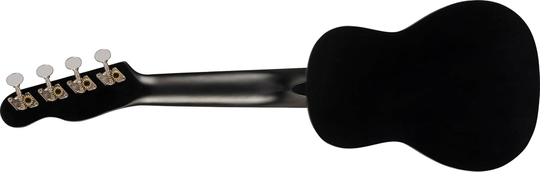 Fender Venedig Sopran-Ukulele, Schwarz Schwarz Venice Soprano, Schwarz Venice Soprano