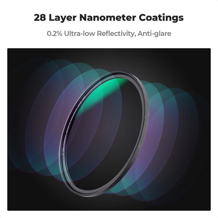 K&F Concept Nano X-Serie Magnetischer ND Filter Graufilter ND1000(10 Blendenstufen) Magnetisches Sch
