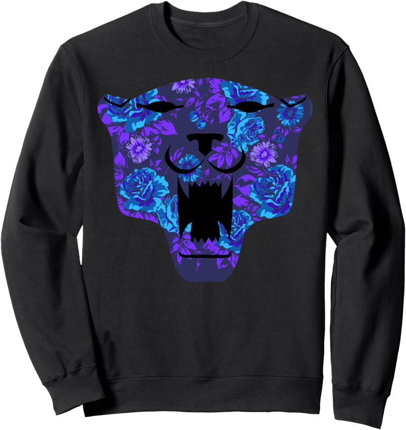 Marvel Black Panther Floral Fill Logo Sweatshirt