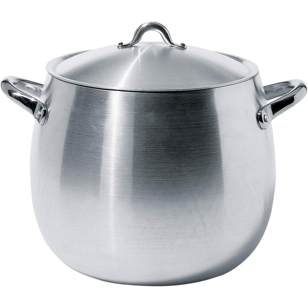 Alessi Kochtopf mit Deckel, Aluminium, Silber, 12 cm