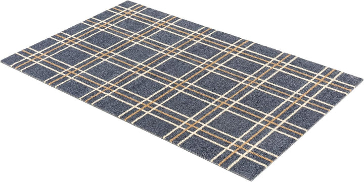 Astra rutschfeste Sauberlaufmatte innen - Karos 66 x 110 cm - Wohnraum Fussmatte Design - Extrem sau