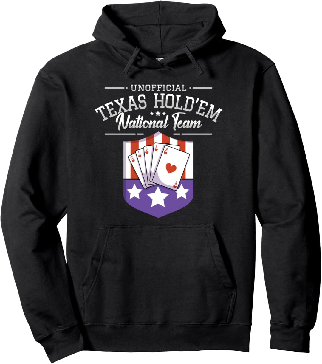 Poker Spieler Poker-Karten Spiel I Texas Hold'em Mannschaft Pullover Hoodie