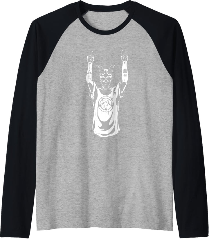 Heavy Metal Satan Okkultes Hemd Heidnische Goth Geschenke Raglan