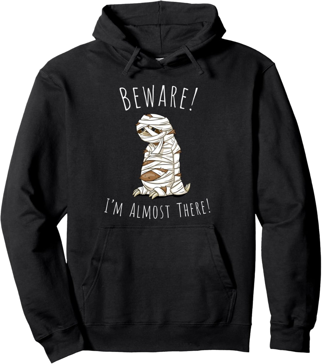 Fast Da! Langsam faules Halloween Faultier Wortwitz Pullover Hoodie