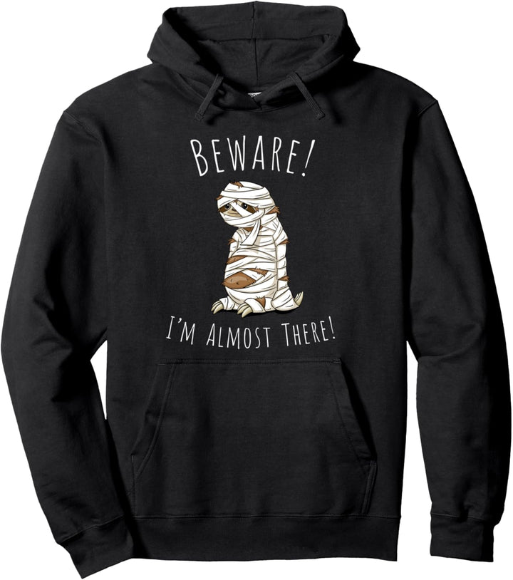 Fast Da! Langsam faules Halloween Faultier Wortwitz Pullover Hoodie