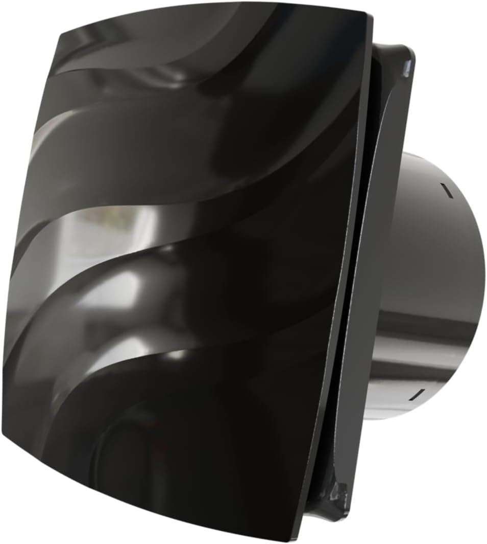 Vlano ALTO Badlüfter, WC Ventilator, Standard, Quick-Fix System, ohne Bohren, 100 mm oder 120 mm, 95