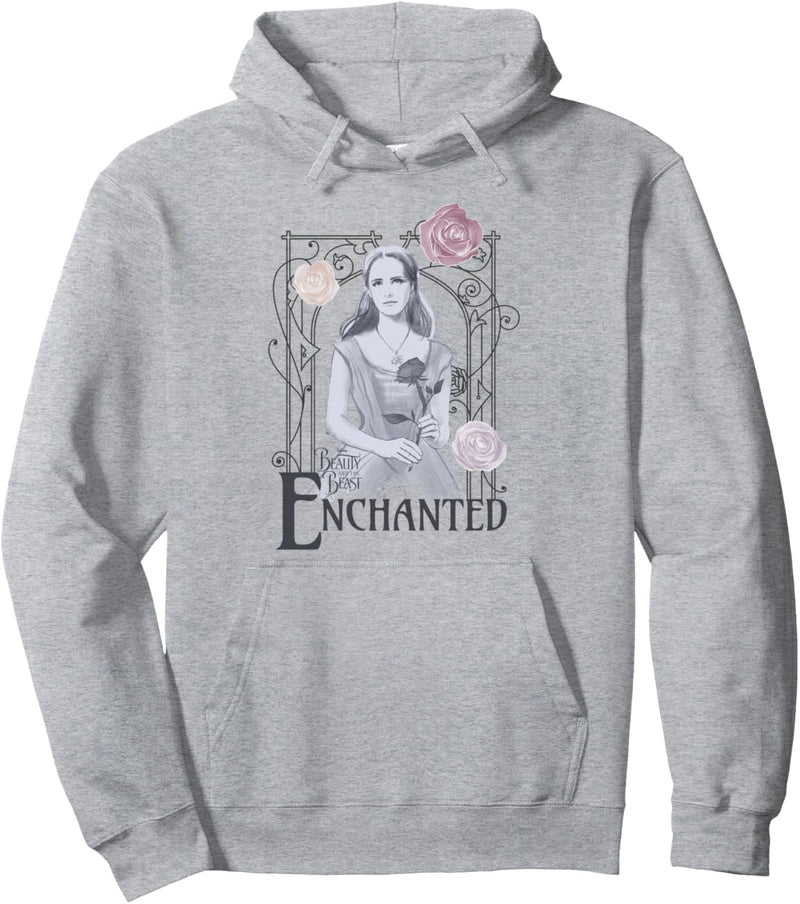 Disney Beauty And The Beast Belle Enchanted Floral Portrait Pullover Hoodie