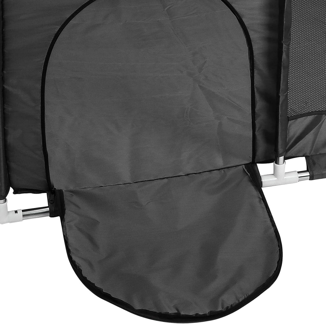Laufgitter Baby Krabbelgitter Spiellaufstall Spielgitter Baby Laufstall mit Netzgewebe tragbar stabi