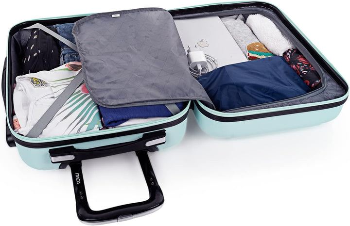 ITACA - Trolley Handgepäck Cabin Trolley Koffer Reisekoffer Hartschalenkoffer mit Zahlenschloss - Ka