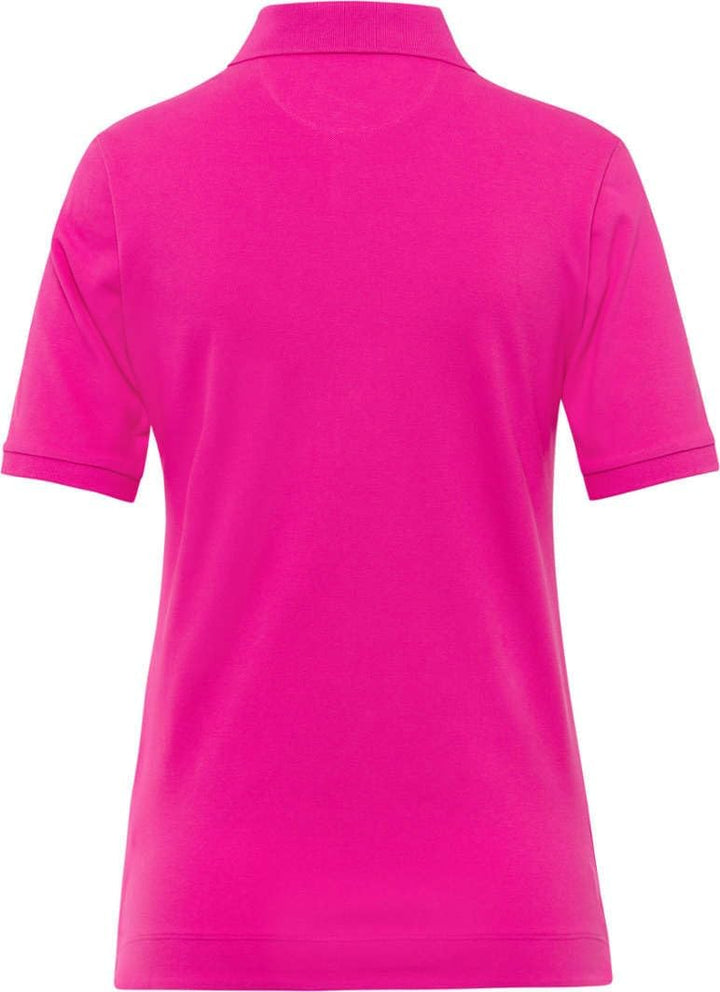 BRAX Damen Style Cleo Finest Pique Stretch Poloshirt 38 Flush, 38 Flush