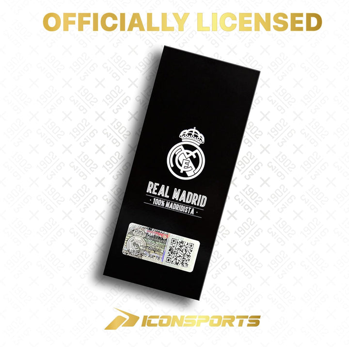 Icon Sports Unisex Poly Track Jacket Trainingsjacke M Real Madrid | Schwarz, M Real Madrid | Schwarz