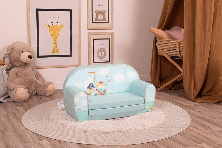 Delsit Kindersofa zum Ausklappen - Kinder Sofa mit Schaumstofffüllung - Sofa Kinder mit Abnehmbarem