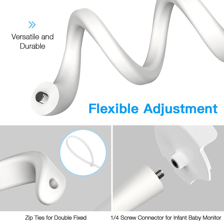 Halterung für Babysense S2/V43 Split-Screen Baby Monitor - Flexibel Babyphone Halter, Baby Kamera Mo