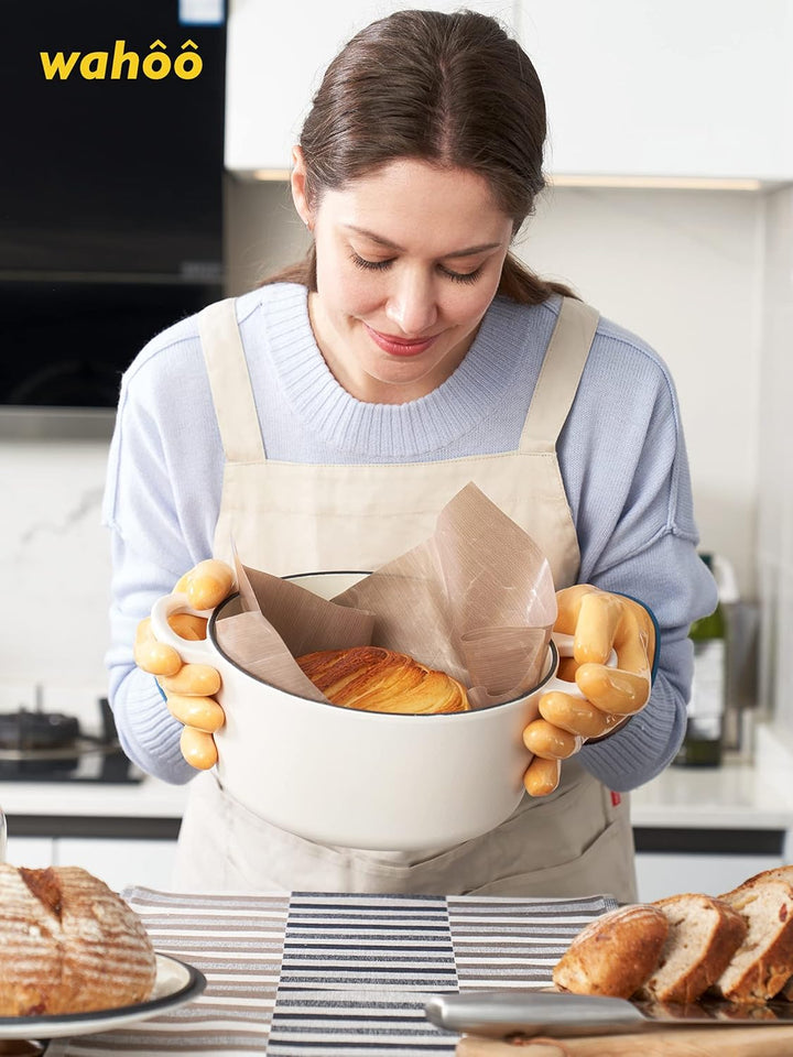 LANON Flüssig Silikon Hitzebeständige Grillhandschuhe, Topfhandschuhe, Backhandschuhe, Ofenhandschuh