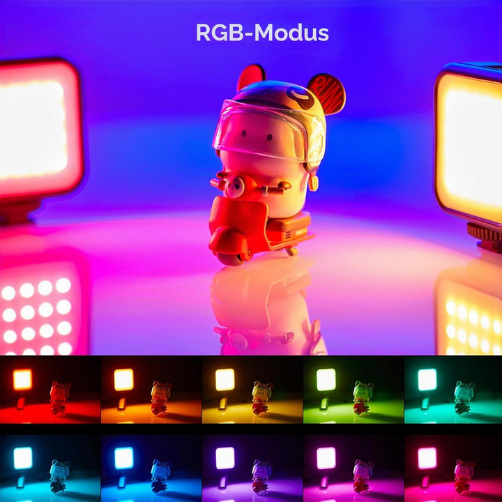 Godox LITEMONS LED6R RGB Videoleuchte, Pocket LED Licht Bicolor 3200K-6500K, CRI 95, 13 Fx Lichteffe