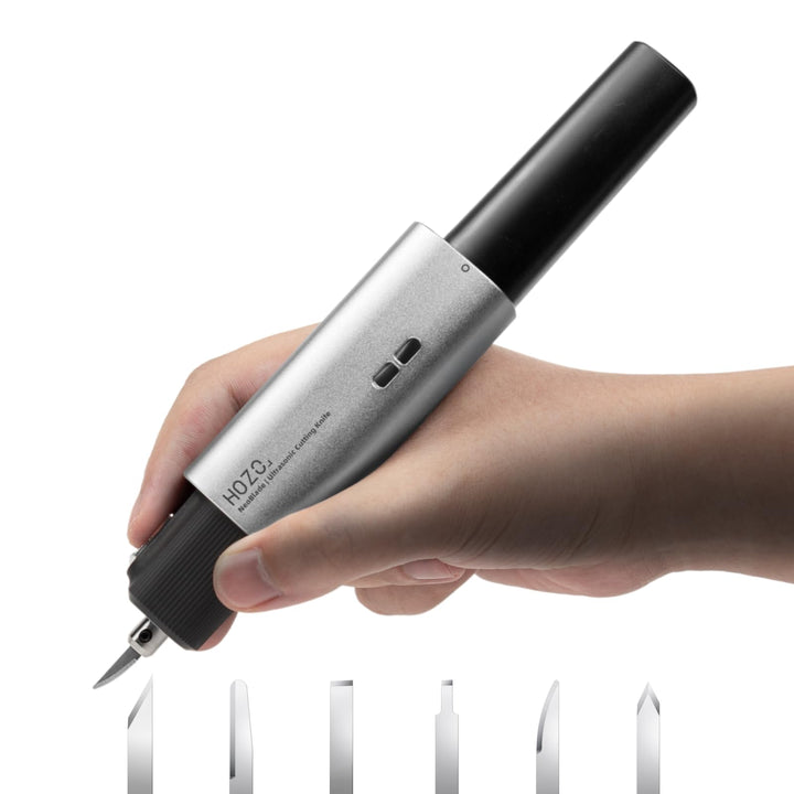 HOZO NeoBlade Wireless Ultrasonic Cutter – 40kHz Vibration & 40W Auto Power, Austauschbarer Akku, Tu