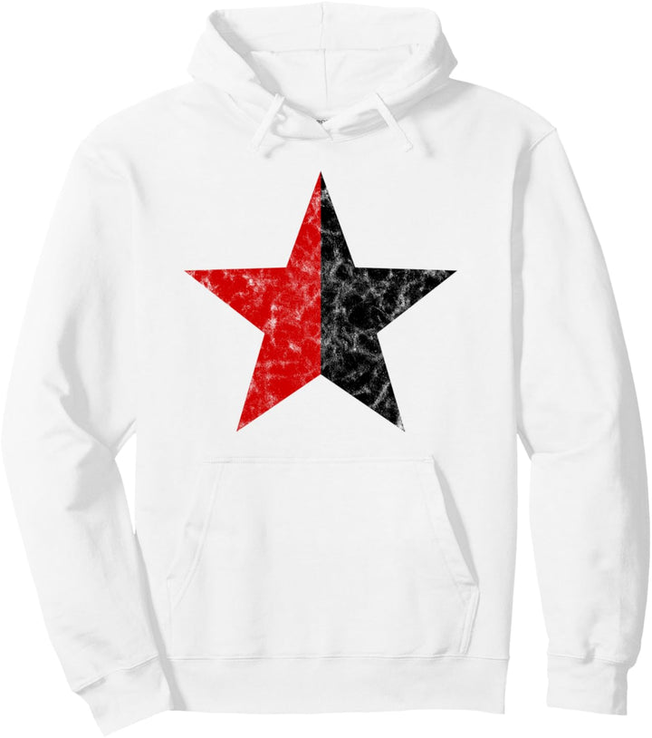 Stern, Anarchie, Schwarz Rot, Pirat, Rebellen, Punk, Zukunft, Anti Pullover Hoodie