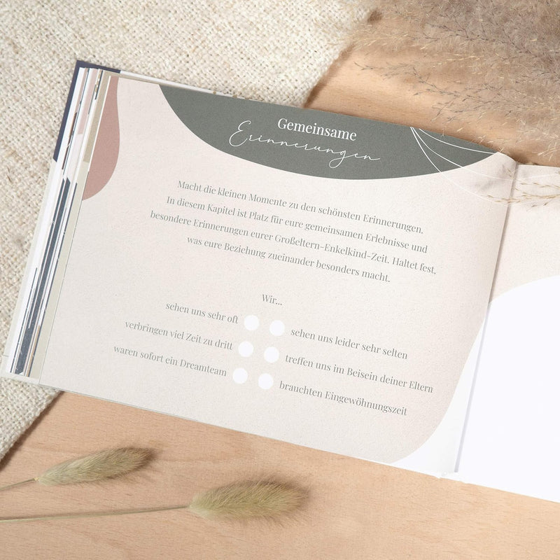 mintkind® "Mein liebes Enkelkind" Fotoalbum zum selbstgestalten Baby I Schwangerschaft verkünden Ges