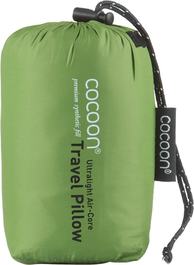 Cocoon Reisekissen/Kopfkissen Air Core Pillow Ultralight - 28x38cm 28x38cm Wasabi Green/Grey, 28x38c