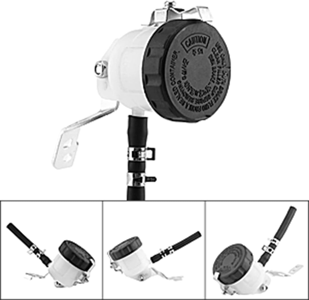 Motorrad Bremsflüssigkeitsbehälter, Fydun Bremszylinder Behälter Flüssigkeit Flasche mit Halterung f