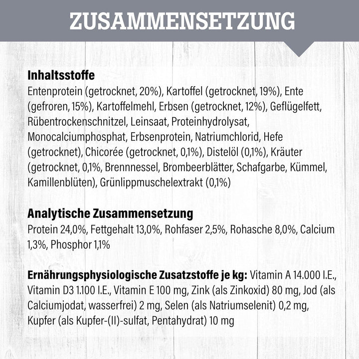 daily choice grainfree - 15 kg - Ente - Getreidefreies Trockenfutter für Hunde - Monoprotein Hundefu