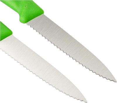 Victorinox, Swiss Classic, Profi Gemüsemesser, Extra Scharfe Klinge, Wellenschliff, 8 cm, Robuster K
