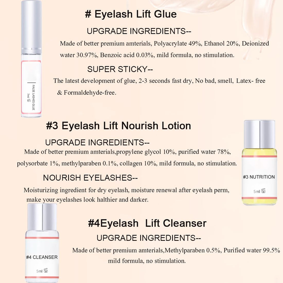 Wimpernlifting Set, Missicee Lash Lift Kit, wimpernlifting set professionell, lash lifting set, Lang