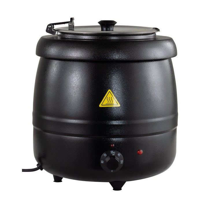 Suppentopf Elektrisch 10L I Suppenwärmer mit Edelstahlbehälter I Elektrischer Kochtopf für Gastronom