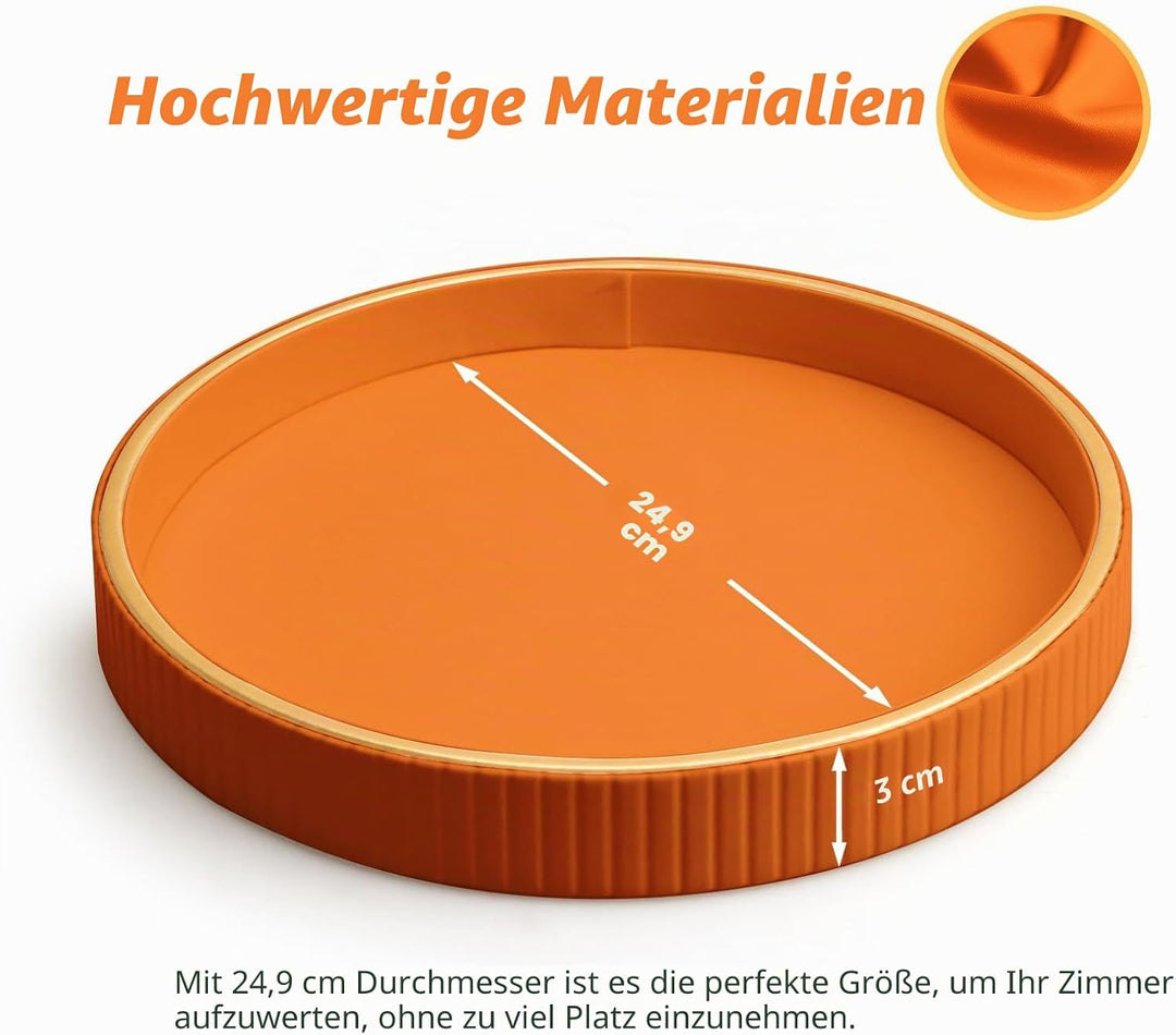 SANZIE Ledertablett, Schreibtisch-Aufbewahrung, Organizer, Premium-Serviertablett, dekoratives Table