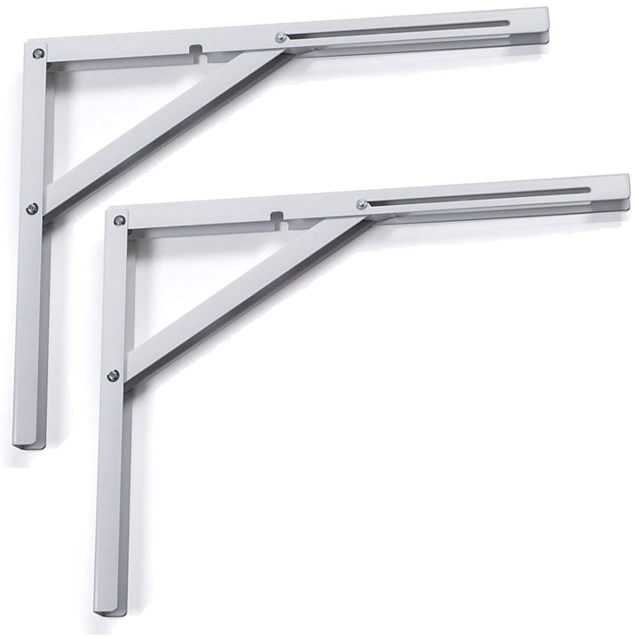 2 Stück SO-TECH® Klappkonsole Profi-Nr.1 L400 Länge: 390 mm/Höhe 300 mm weiss Tragkraft 120 kg (pro