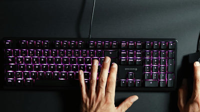 CHERRY G80-3000N RGB, mechanische Gaming-Tastatur mit RGB-Beleuchtung, Britisches Layout (QWERTY), k