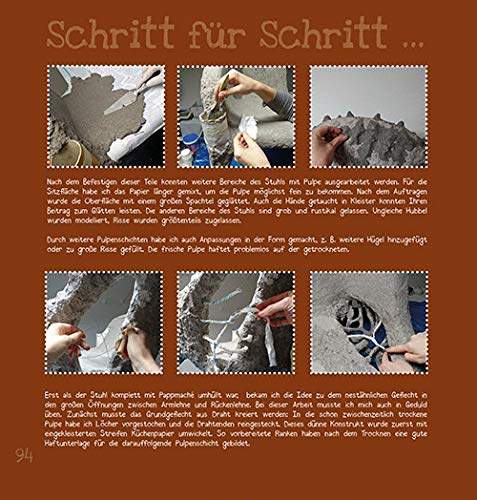 Kreative Stühle: Upcycling mit Pappmaché, Gebundenes Buch